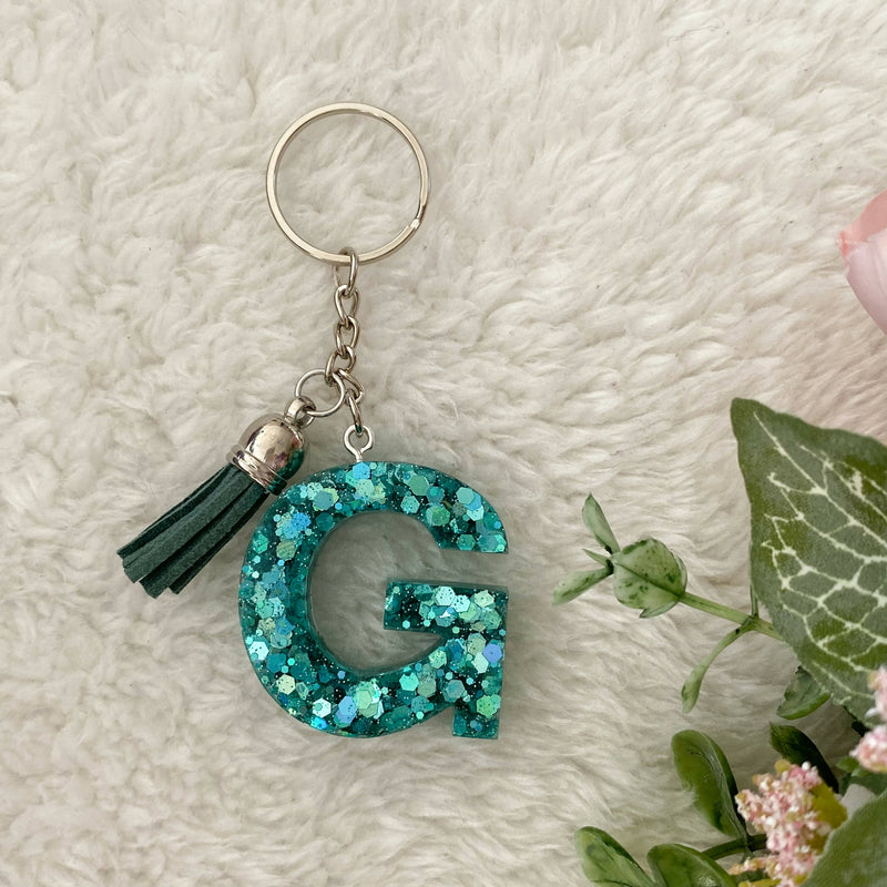 EPOXY ALPHABET KEYCHAIN LETTER G – The Hobnobber