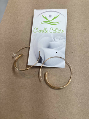 14K Gold Plated Hoops