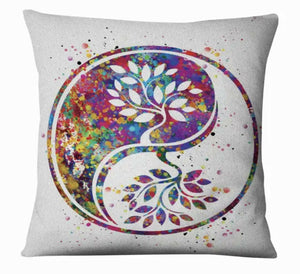 Cotton/Linen Pillows Watercolour