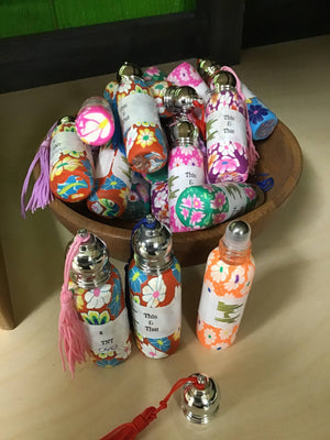 10ml Steel Roller Bottle, Fimo Designs