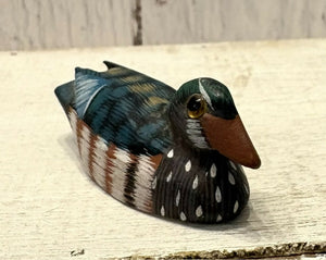 MINI HAND CARVED, HAND PAINTED WATER BIRDS