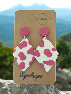 Cow Print Earrings available at 33rd St