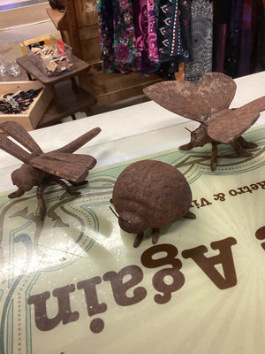 Vintage Cast Iron Bugs (set of 3)