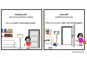 Fantasy self- birthday card