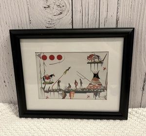 INDIGENOUS ART, FRAMED