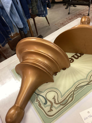 Vintage Gold Coloured Wall Sconces