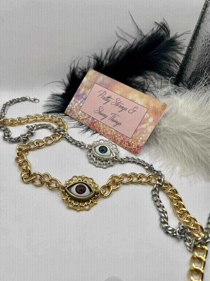 Horizontal Eyeball Necklace