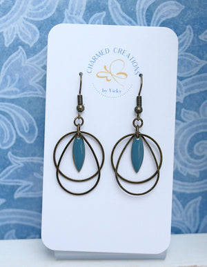 Geometric Bronze Earrings and Pendants