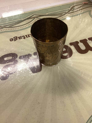 Vintage Brass Mini Cup