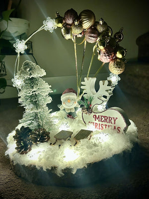 Snowman With Balloons Scene (KGC39)