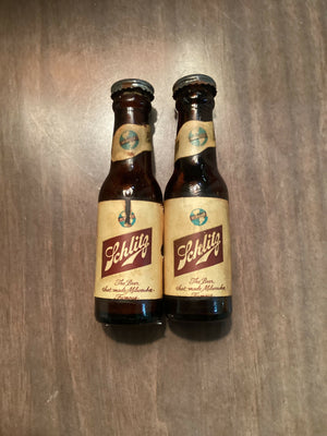 Schlitz Salt & Pepper Shakers