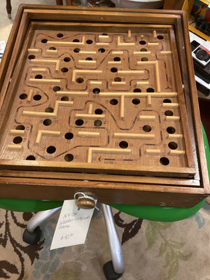Vintage Wooden Labyrinth Game