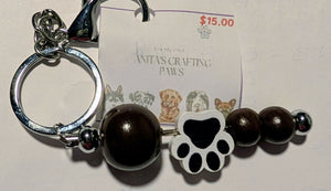 Key chain dog paw
