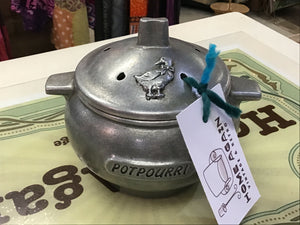 Vintage Pewter Potpourri Bowl
