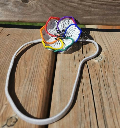 Beaded Flower Headband