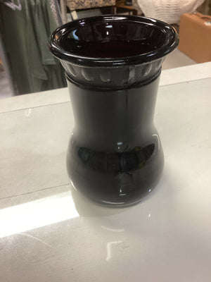 Vintage LE Smith Amethyst Coloured Vase