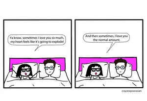 Love-the Normal Amount- just cuz greeting card