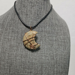 Picture jasper moon necklace