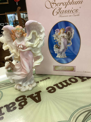 Vintage Seraphim Classic Angel Figurine Leah "Bless Our Home" #20B1098 Hand Number