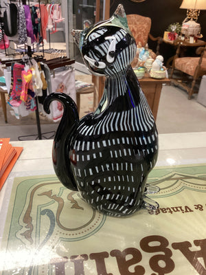 Vintage BlownArt Glass Cat