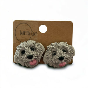 Dog Face Stud Earrings available at 33rd St