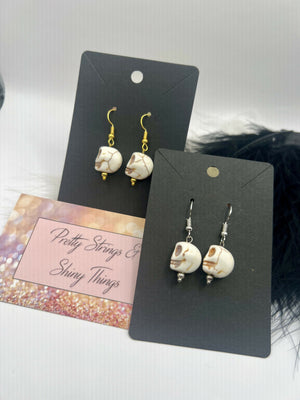 Simple Skull Earrings