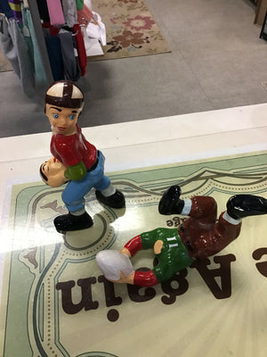 Vintage Headless Football Ornaments (many repairs)