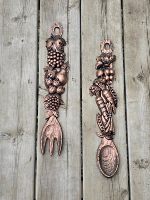 Vintage Syroco Fork & Spoon wall decor