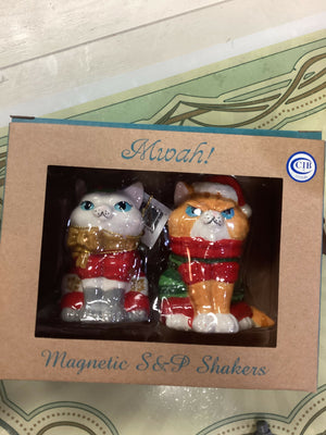 Vintage Cat Salt & Pepper Shakers (NIB)
