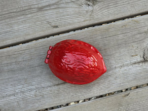 Vintage red cast iron nutcracker