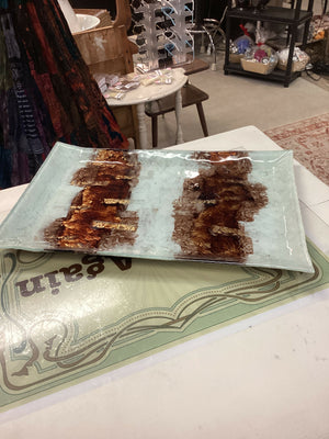Vintage Glass Tray