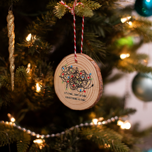 'Everything is Fine' Wooden Ornament