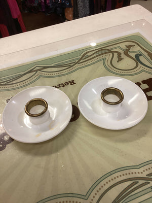 Vintage Melmac Candle Holders