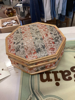 Vintage Metal Jewelry Box