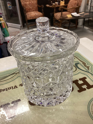 Vintage Crystal Lidded Jar