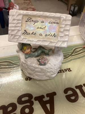 Vintage Pixie Wishing Well (bottom stopper missing)