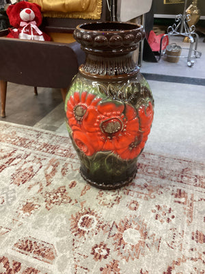 Vintage Scheurich ceramic / keramik Floor Vase, 287-52 West German Pottery