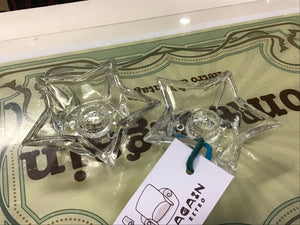 Vintage Star Candle Holders Set of 2