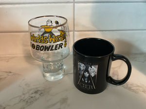 Assorted vintage mug or glass. See in store for current availability.