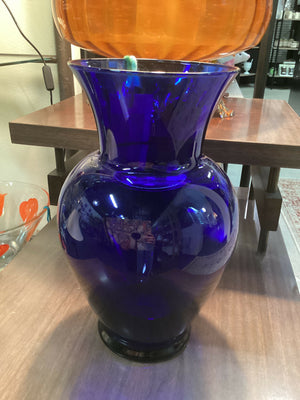 Vintage Large Cobalt Blue Vase