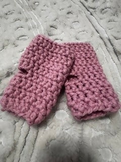 Adult fingerless gloves