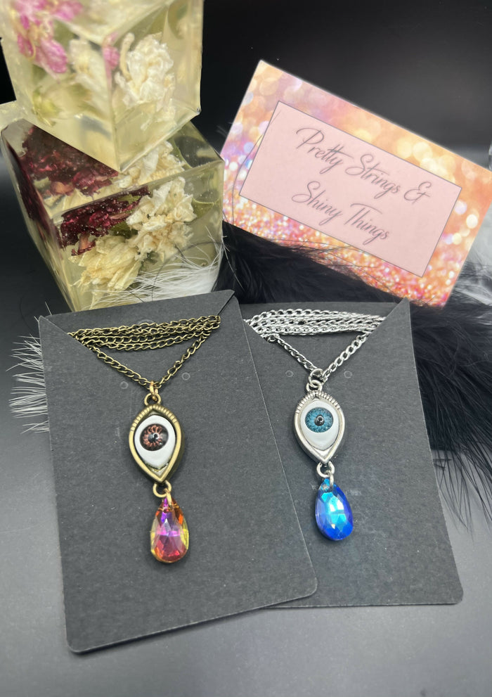 Eyeball Gemstone Necklaces