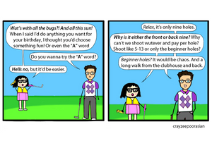 The Back Nine- birthday card