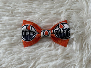 Edmonton Oilers Hair Bow