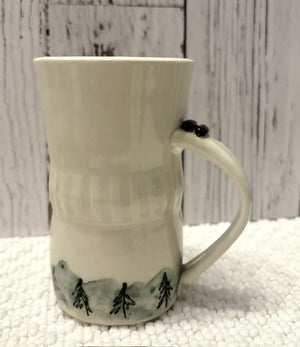 Hand-crafted, Hand-painted Pottery Mug