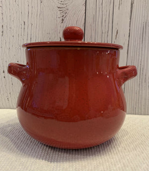 Terracotta Bean/Casserole Dish with Lid