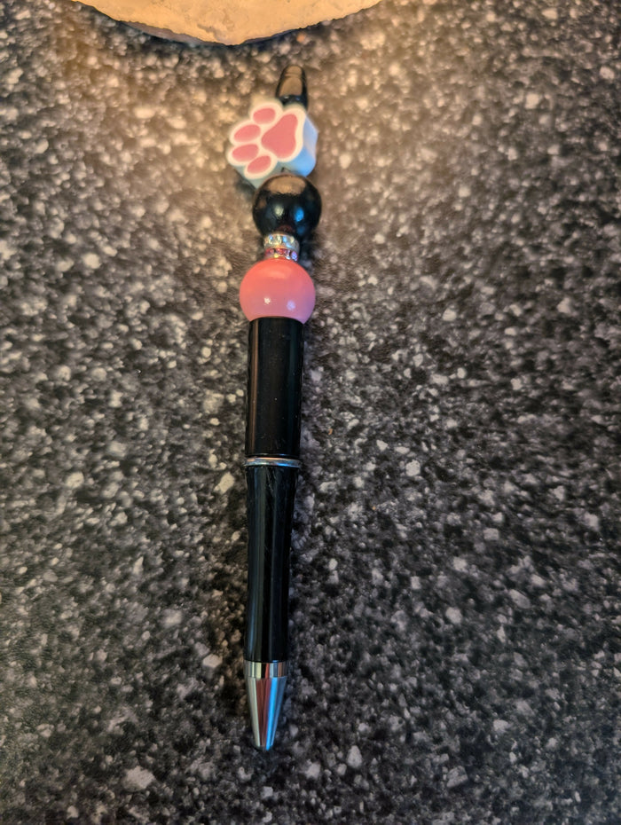 Pens with bling and paw prints