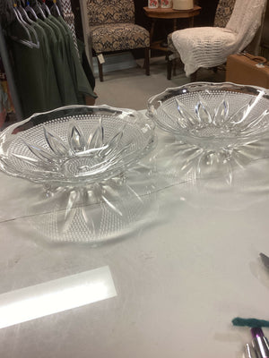 Vintage Footed Bowls (set of 2)