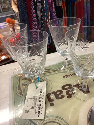 Vintage Pinwheel Glasses