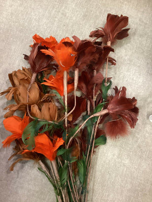 Vintage Feather Flower Bundle
